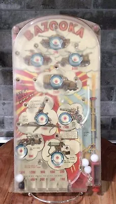 Vintage Marx Bazooka Military Theme Table Top Pinball Game 1950’s • $7.99