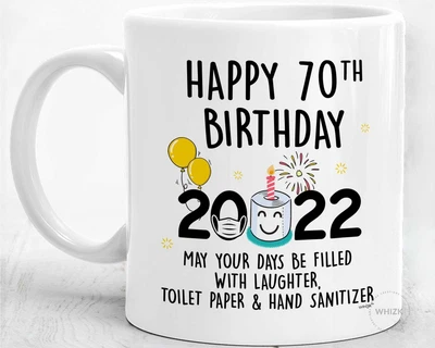 70th Birthday Gifts For Women Men Him 2022 Quarantine Mom 70th Birthday For Dad • £16.95