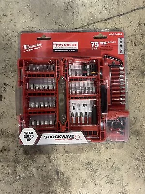 Milwaukee 48-32-4489 SHOCKWAVE Impact Duty Driver Bit Set With Carabiner -75 Pc • $24.99