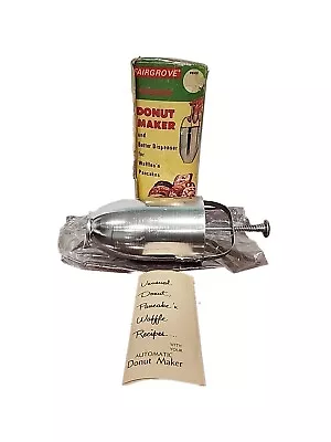 VINTAGE FAIRGROVE AUTOMATIC DONUT MAKER In Original Box With Original Recipe • $19.76