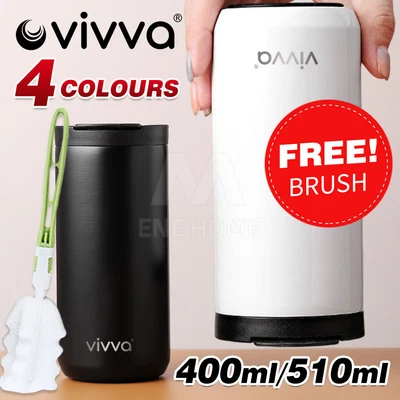 $17.26 • Buy Insulated Coffee Mug Cup Travel Thermal Stainless Steel Flask Vacuum Leakproof