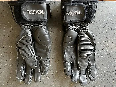 Ladies Motorcycle Gloves /black Leather/Medium/Frank Thomas • £12.99