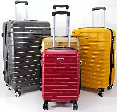 Expandable Extra Large 4 Wheels ABS Hard Shell Suitcase Cabin Travel Luggage Bag • £24.99