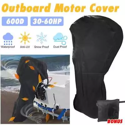 30-60 HP 600D Tough Full Outboard Boat Motor Engine Dust Rain Protection Cover Z • $24.75