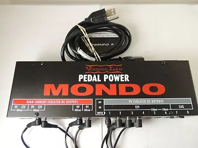 Voodoo Labs MONDO Pedal Power Pedalboard Supply W/8 Cables & Power Cord • $229.99