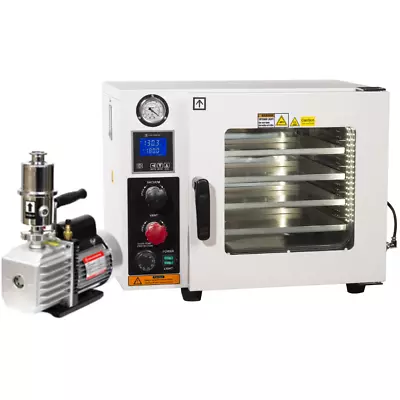 $2240 • Buy Ai UL/CSA 5-Sided 110V 0.9 CF Vacuum Oven W/ St St Tubing & 7 CFM Vacuum Pump