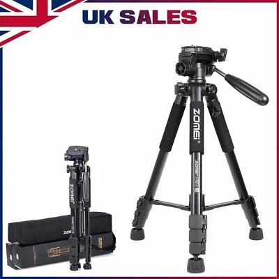 ZOMEI Q111 Professional Portable Travel Camera Tripod For Camcorder DSLR Phone • £20.99