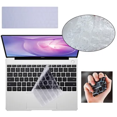 Clear UK/EU Keyboard Skin Cover For Apple MacBook Air Pro 11'' 13'' 14' 15'' 16' • £2.45