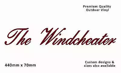 Windsor The Windcheater 1990s Caravan Replacement Vinyl Decal Sticker • $26.95