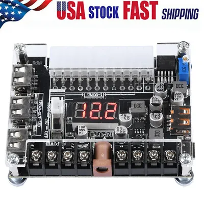 20/24Pin ATX Power Supply Breakout Board Adjustable Voltage Module + Case USA • $13.99