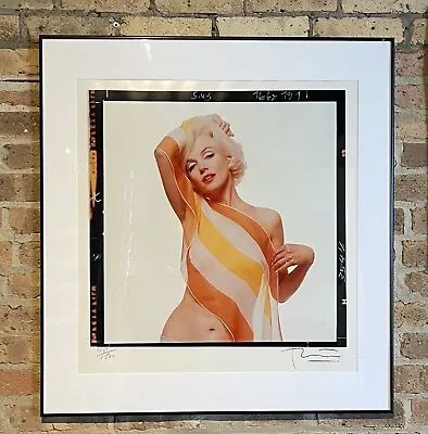 Bert Stern Marilyn Monroe Last Sitting Original Print Signed 115/1500 30”x29” • $3000