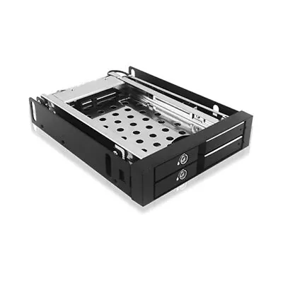 ICY BOX IB-2227STS  Mobile Rack For 2 X 2.5  SATA HDD/SSD Into 1 X 3.5  Bay Lo • £48.84