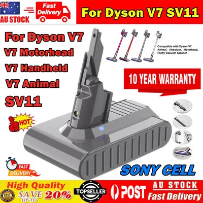 Replacement Battery For Dyson V7 SV11 Motorhead Pro Animal Fluffy 238386-10 Sony • $26.59