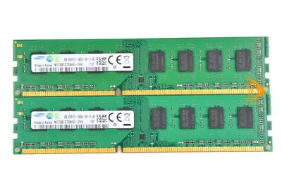 Samsung Memory RAM 2X 8GB PC3 10600U 2RX8 DDR3 1333MHz 240PIN  DIMM Desktop 16GB • £17.99