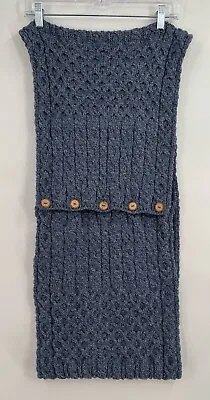 Carraig Donn Celtic Infinity Scarf Braided 100% Merino Wool Made In Ireland • $26.79