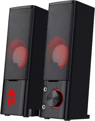 Redragon GS550 PC Gaming Speakers 2.0 Channel Desktop Computer Sound Bar With C • $65.97