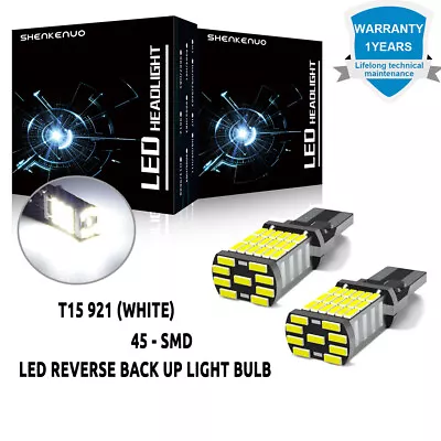 Super Bright White Canbus LED Bulb For Car Backup Reverse Light 912 921 T15 W16W • $8.51