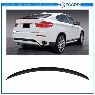 Fits 2015-2017 BMW X6 F16 Rear Trunk Spoiler Wing Glossy Carbon Fiber • $83.29