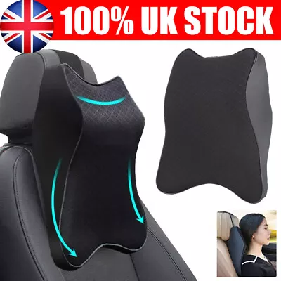 Memory Foam Car Cushion For Driving Seat Driver Booster Office Chair Pad Pillow • £11.89