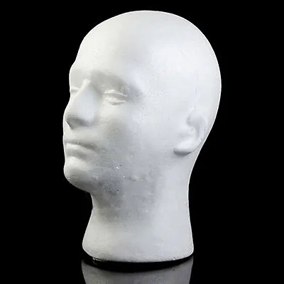 Male Styrofoam-Foam Mannequin Manikin Head Model Wigs Glasses Hat Display  • $10.99