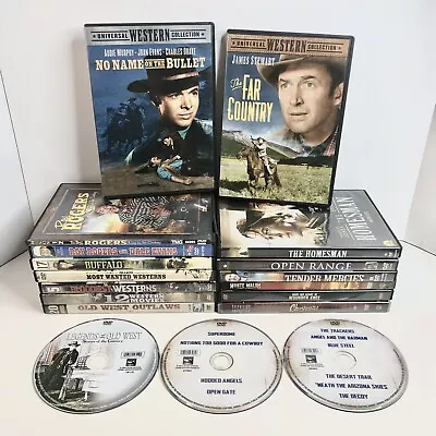 Lot Of 18 Western DVD Collection (76 Movies) Bundle Action Cowboys Old West-READ • $19.99