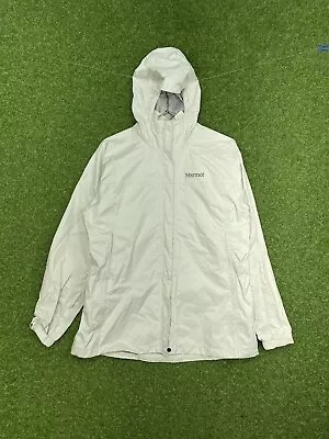 Marmot Rain Jacket Womens PreCip Waterproof Hooded Vented Full Zip Coat Size XL • $39.99