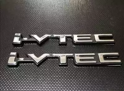 Honda I-Vtec Silver Emblem Set Of 2 Mugen Modulor S Rn6 Dc5 Fd2 Fk8 Fk2 Ep3 Ap1 • $158.38