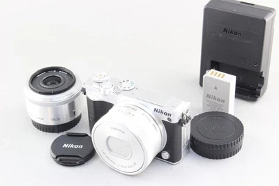 £231.19 • Buy Good Nikon J5 Silver Camera W/ Twin Lens Kit