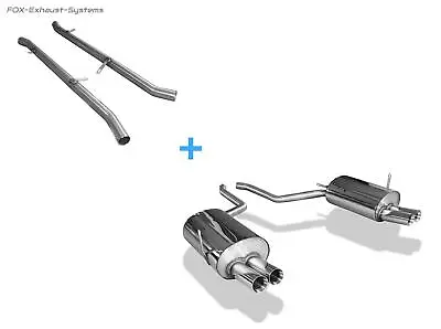 Stainless Duplex Racing Complete System BMW 7er E38 730i 735i 740i Per 2x76mm • $1602.83