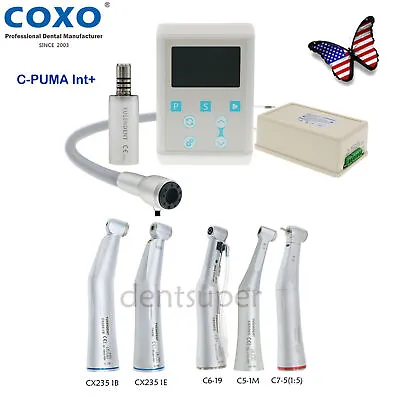 COXO Dental C-PUMA INT+ Brushless Electric LED Micro Motor Fiber Optic Handpiece • $297.49