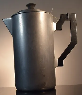 Vintage Advance Aluminum Miracle Maid Cookware Coffee Maker Pot Art Deco Chicago • $17.50