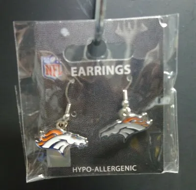 NFL Denver Bronco Horse Dead Dangle Earrings Football Mile High Stadium New • $4.79