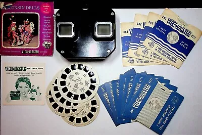 Sawyer's View Master Viewer Model C 1950's + 19 Reels Rudolph Bugs Bunny • $18.95