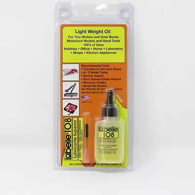 Labelle 108 Synthetic Gear Oil Lubricant For Z N Scale Trains Motors • $9.99