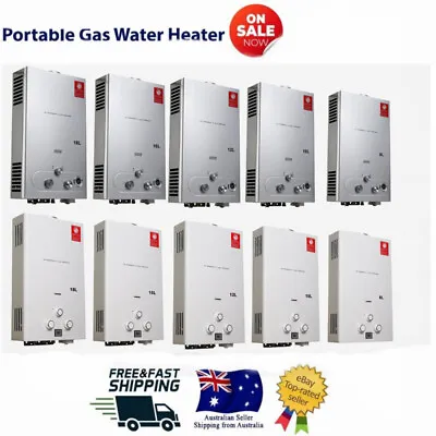 8L/10/12L/16/18L Instant Gas Hot Water System Heater Portable Shower LPG Caravan • $124