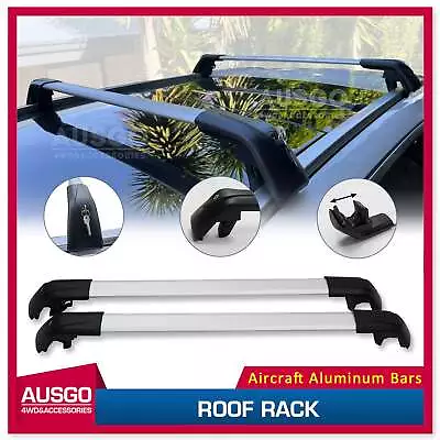 AUS 1 Pair Aluminum Roof Rack Cross Bar For Mazda CX5 12-17 Clamp In Flush Rail • $137.99