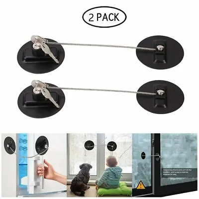 Refrigerator Freezer Door Lock Strong Adhesive Safety Baby Child Device W/Key • £7.39