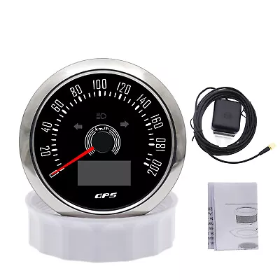 85mm 200km/h GPS Speedometer 3in1 Multifunction Meter With Gear Trip 7 Colors • $53.14