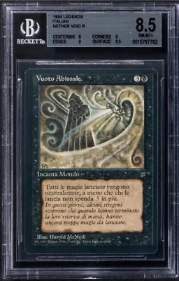 MTG Magic The Gathering Nether Void RL Italian Legends Beckett 8.5 Look! • $375