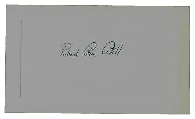  Mount Holyoke College  Richard Gettell Hand Signed 3X5 Card • $399.99