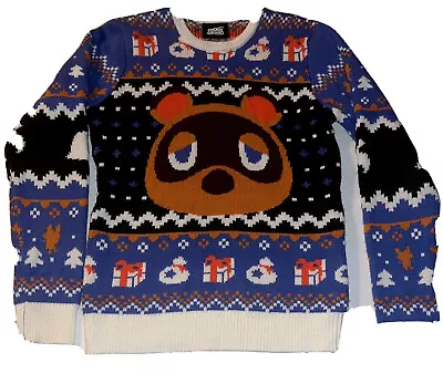 $41.99 • Buy Animal Crossing Tom Nook Holiday Christmas Sweater Sz Small Gaming Clothing 0010