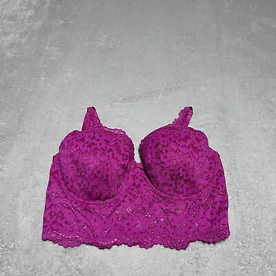 Victorias Secret Body By Victoria Bra 38DD Lined Demi Lace VS Holiday • $19.95