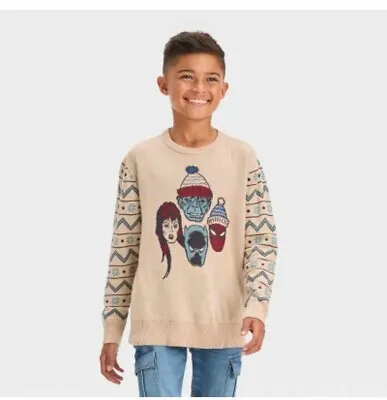 Nwt Disney Store 100 Years Anniversary Boy's Marvel Christmas Sweater • $20.99