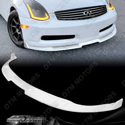 For 03-07 Infiniti G35 2DR/Coupe GT-Style Painted White Front Bumper Lip Spoiler • $85.99