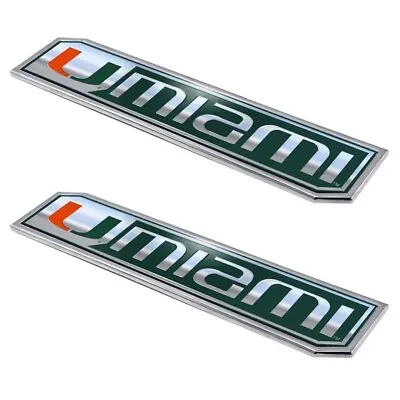 Miami Hurricanes NCAA Truck Edition Badge  (Two In A Pack) • $18.99