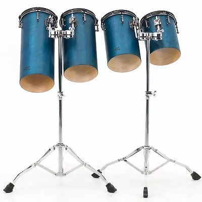 TreeHouse Custom Drums Set Of Four 8  Tube Toms  Ocean's 4  • $1825.64