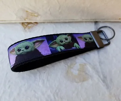 Baby Yoda Keychain Key Fob Wristlet  • $15