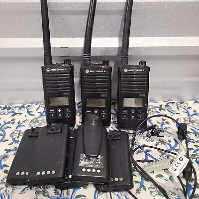 3 Working Motorola Walkie Talkies 8 Used Batteries Rdm2070d Walmart No Charger • $213.83