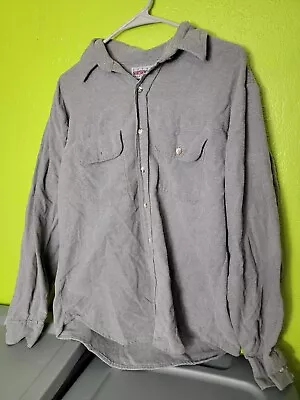 Vintage Great Northwest Button Up Shirt Chambray Long Sleeve Gray Mens XL VTG • $19.99