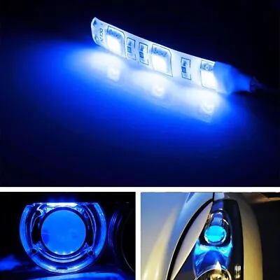 V2. Blue Demon Eyes LED Modules For Car Bike Headlights Projector Retrofit DIY • $6.99